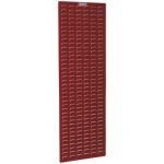 2-Pack - 500 x 1500 mm Red Louvered Wall-Mounted Storage Box Panel - Warehouse Pallet